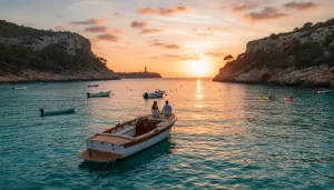 Embarcación sin licencia en aguas cristalinas de Ibiza